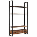 vidaXL Bücherregal 118x30x200 cm Massives Altholz