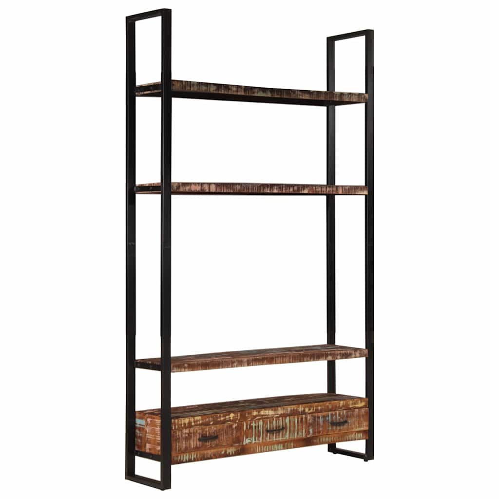 vidaXL Bücherregal 118x30x200 cm Massives Altholz
