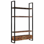 vidaXL Bücherregal 118x30x200 cm Massives Altholz
