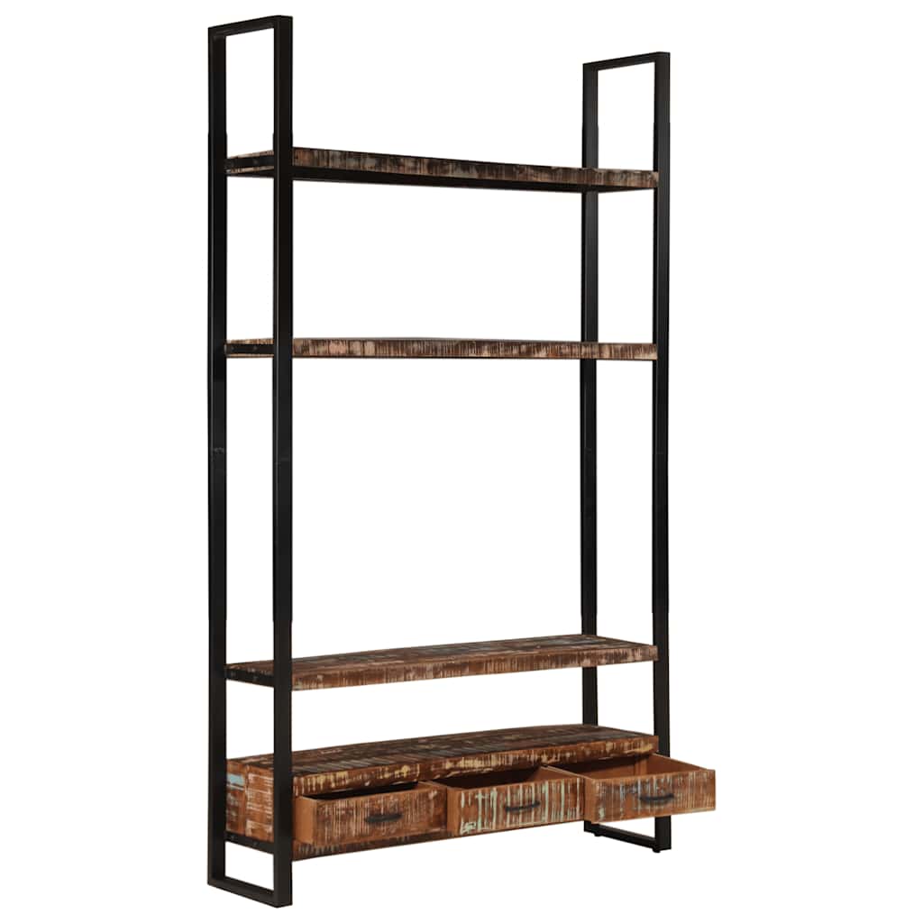 vidaXL Bücherregal 118x30x200 cm Massives Altholz