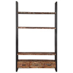 vidaXL Bücherregal 118x30x200 cm Massives Altholz