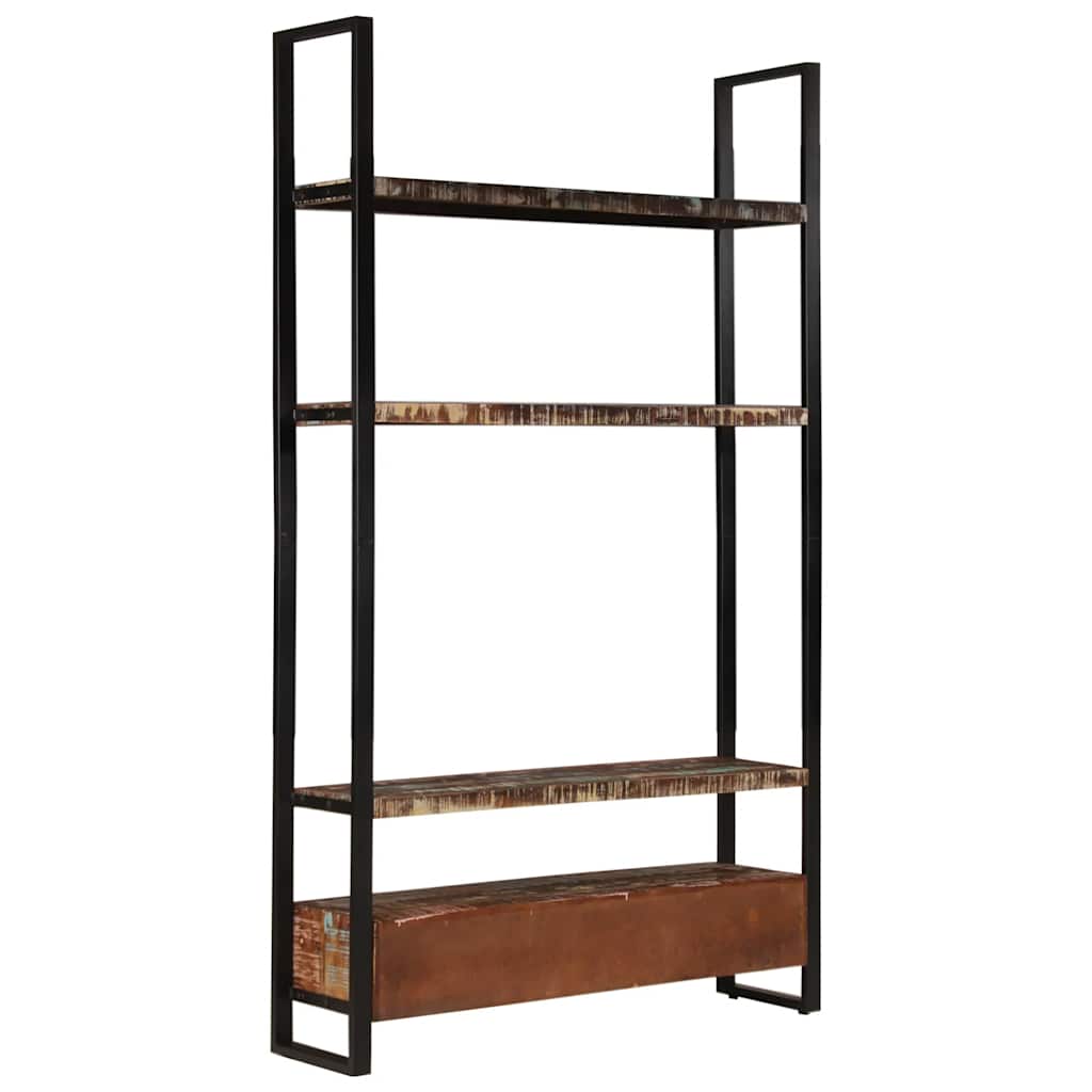 vidaXL Bücherregal 118x30x200 cm Massives Altholz