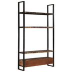 vidaXL Bücherregal 118x30x200 cm Massives Altholz