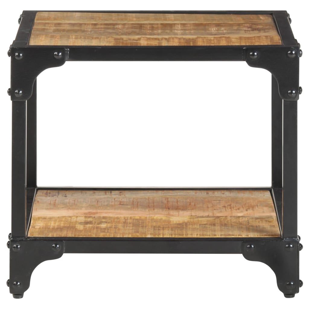 vidaXL Couchtisch 40x40x36 cm Raues Mango-Massivholz