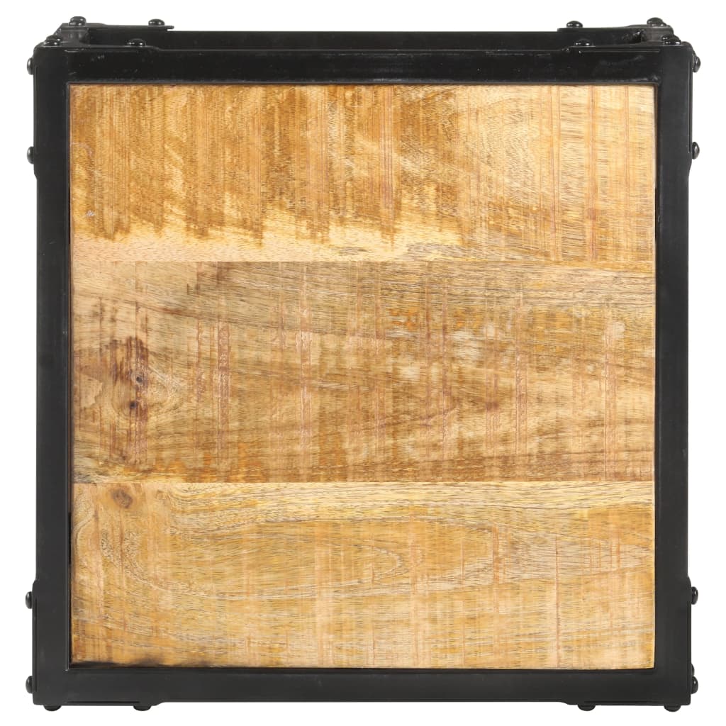 vidaXL Couchtisch 40x40x36 cm Raues Mango-Massivholz