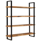 vidaXL Bücherregal mit 4 Böden 160x40x180 cm Raues Mangoholz