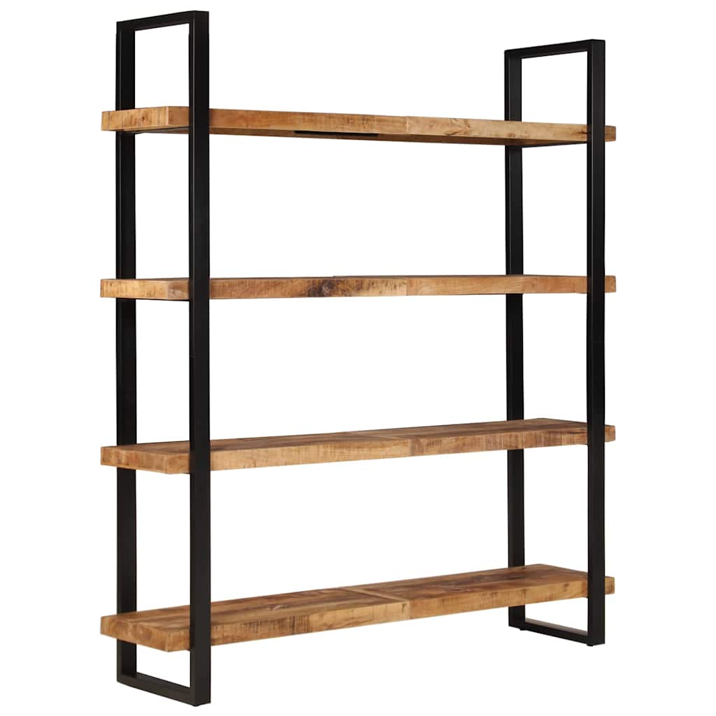 vidaXL Bücherregal mit 4 Böden 160x40x180 cm Raues Mangoholz