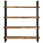 vidaXL Bücherregal mit 4 Böden 160x40x180 cm Raues Mangoholz