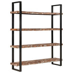 vidaXL Bücherregal mit 4 Böden 160x40x180 cm Altholz Massiv