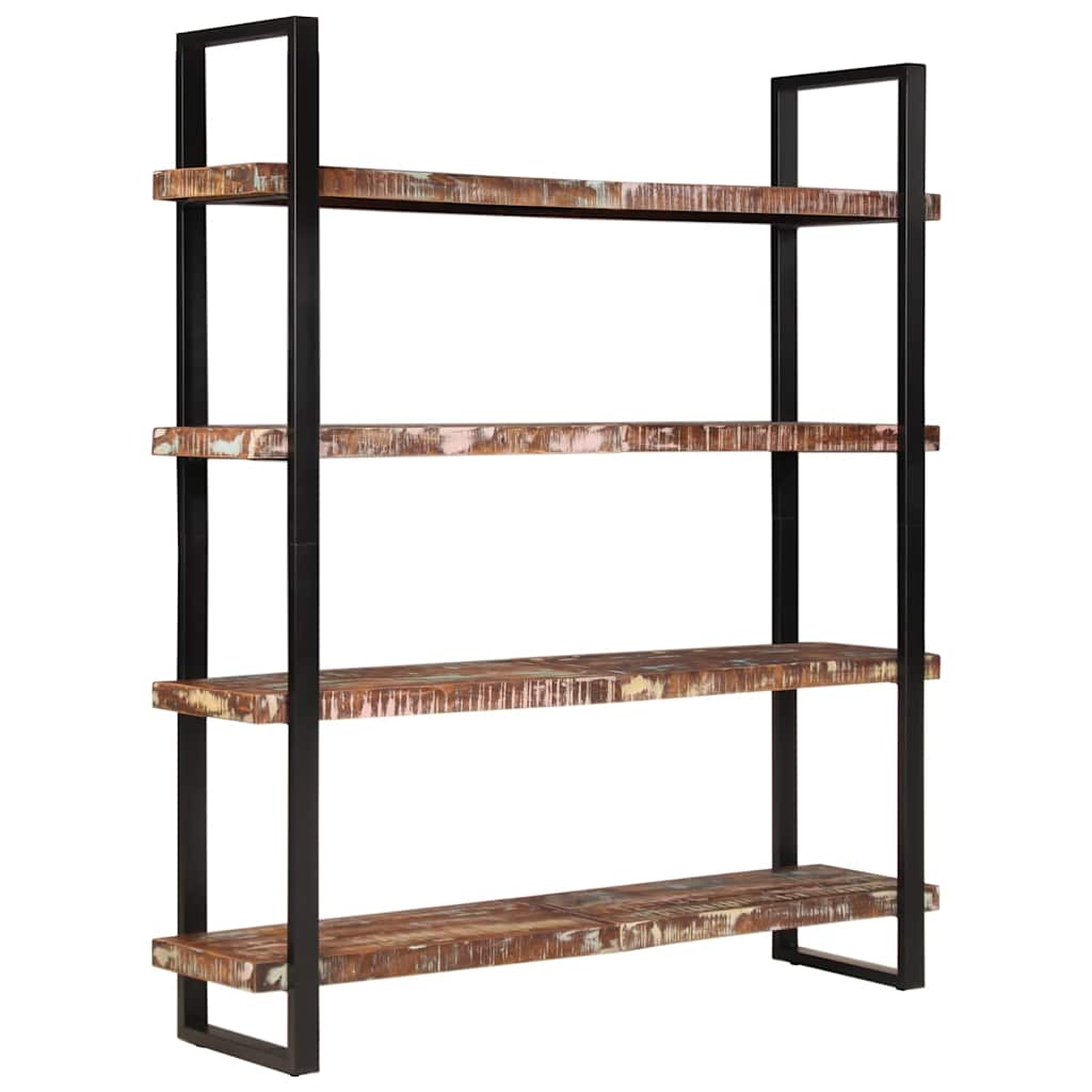 vidaXL Bücherregal mit 4 Böden 160x40x180 cm Altholz Massiv