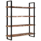vidaXL Bücherregal mit 4 Böden 160x40x180 cm Altholz Massiv