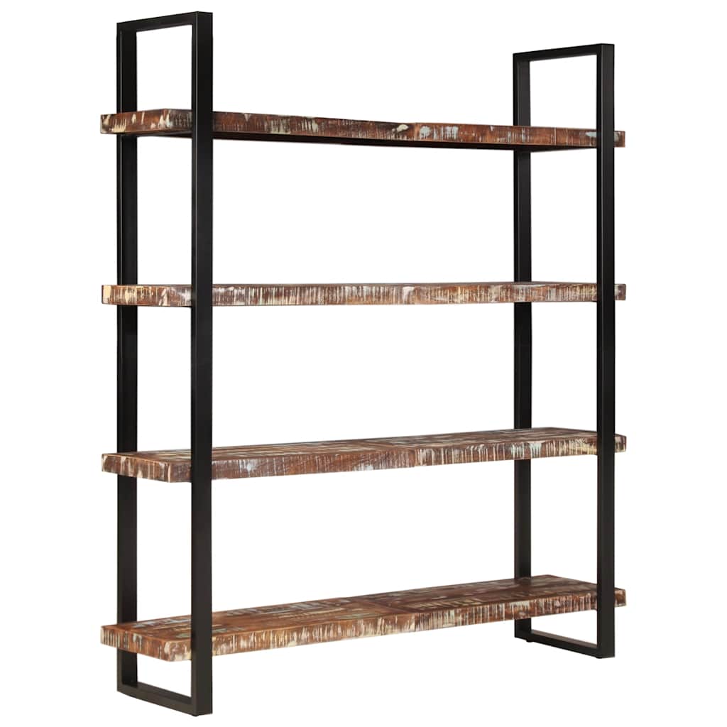 vidaXL Bücherregal mit 4 Böden 160x40x180 cm Altholz Massiv
