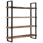 vidaXL Bücherregal mit 4 Böden 160x40x180 cm Altholz Massiv