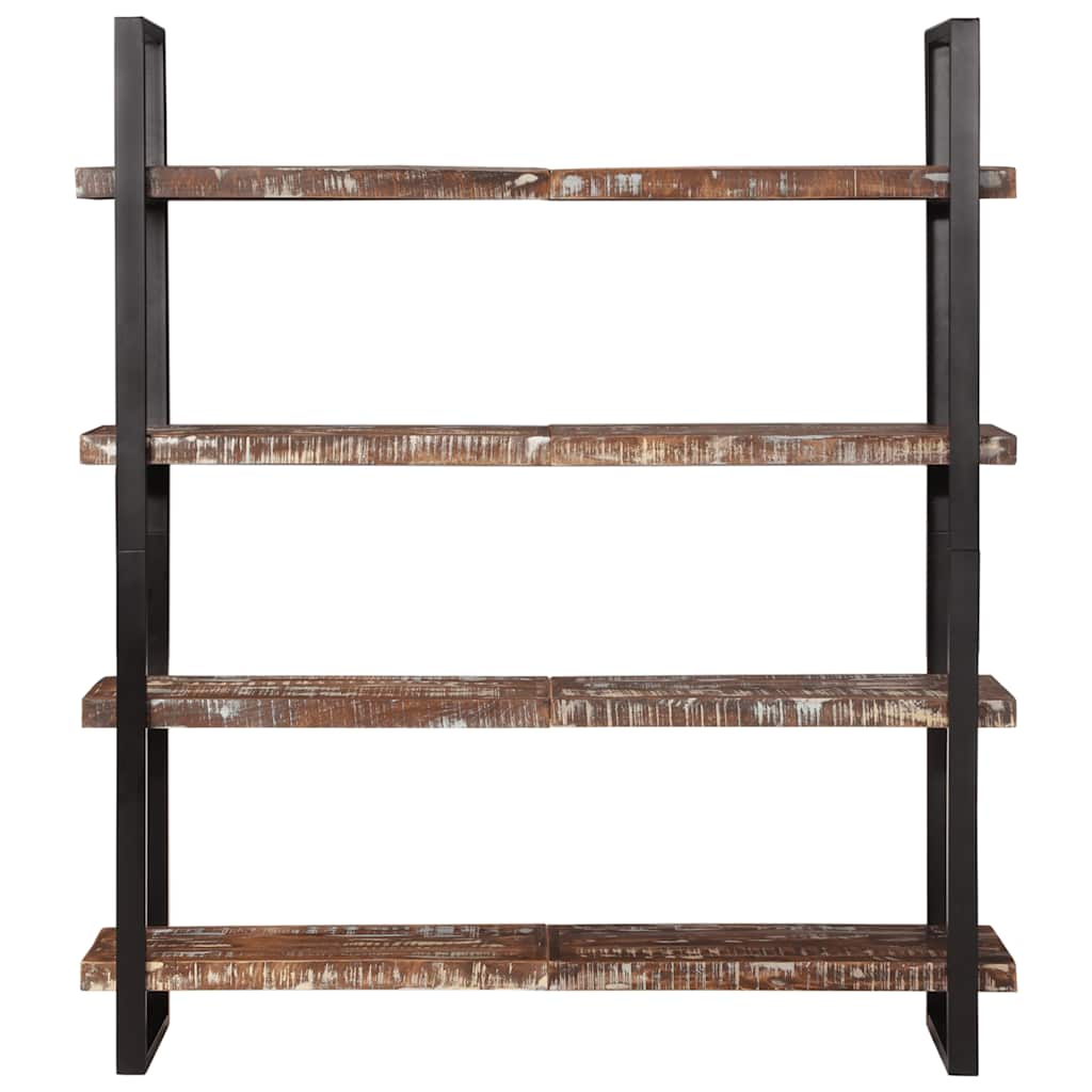 vidaXL Bücherregal mit 4 Böden 160x40x180 cm Altholz Massiv