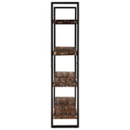 vidaXL Bücherregal mit 4 Böden 160x40x180 cm Altholz Massiv