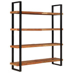 vidaXL Bücherregal mit 4 Böden 160x40x180 cm Akazie Massivholz