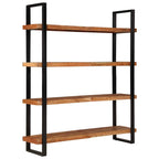 vidaXL Bücherregal mit 4 Böden 160x40x180 cm Akazie Massivholz