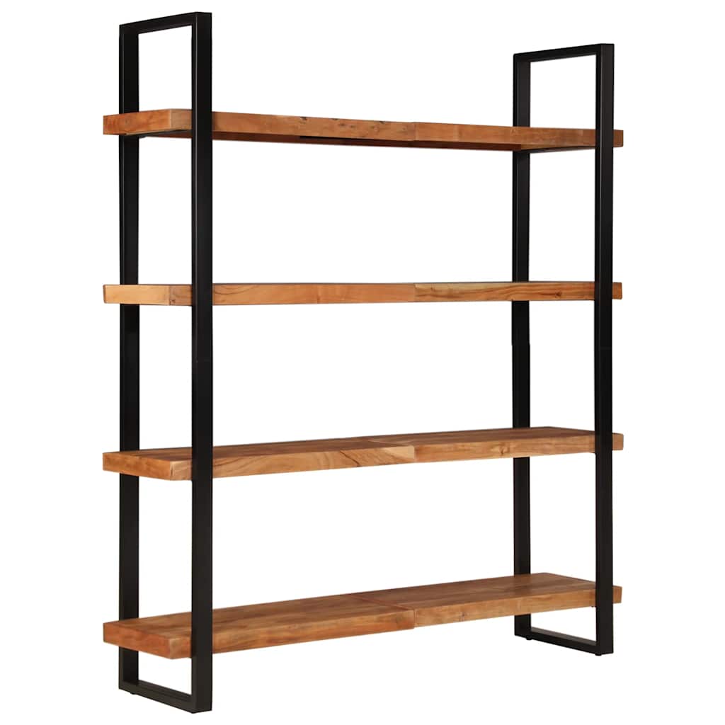 vidaXL Bücherregal mit 4 Böden 160x40x180 cm Akazie Massivholz