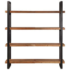 vidaXL Bücherregal mit 4 Böden 160x40x180 cm Akazie Massivholz