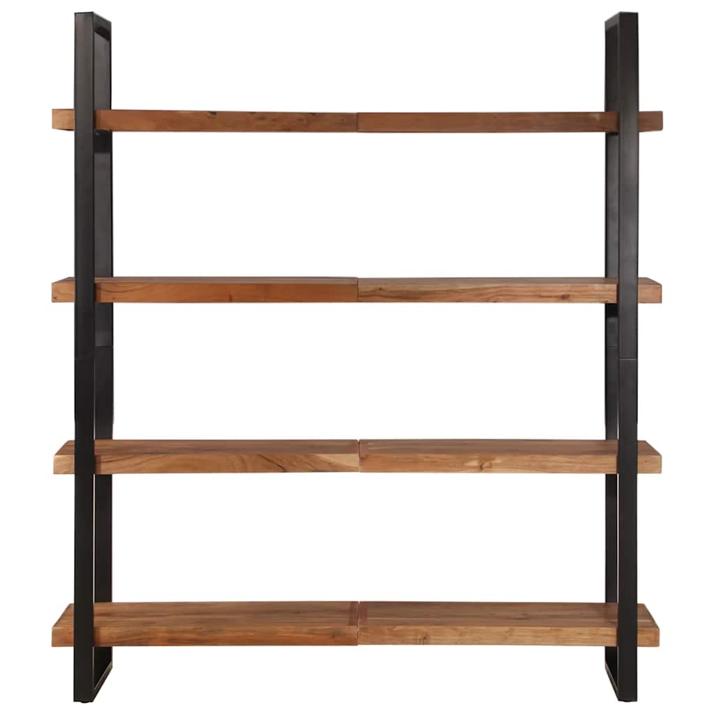vidaXL Bücherregal mit 4 Böden 160x40x180 cm Akazie Massivholz