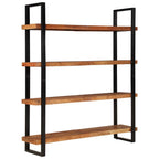 vidaXL Bücherregal mit 4 Böden 160x40x180 cm Akazie Massivholz