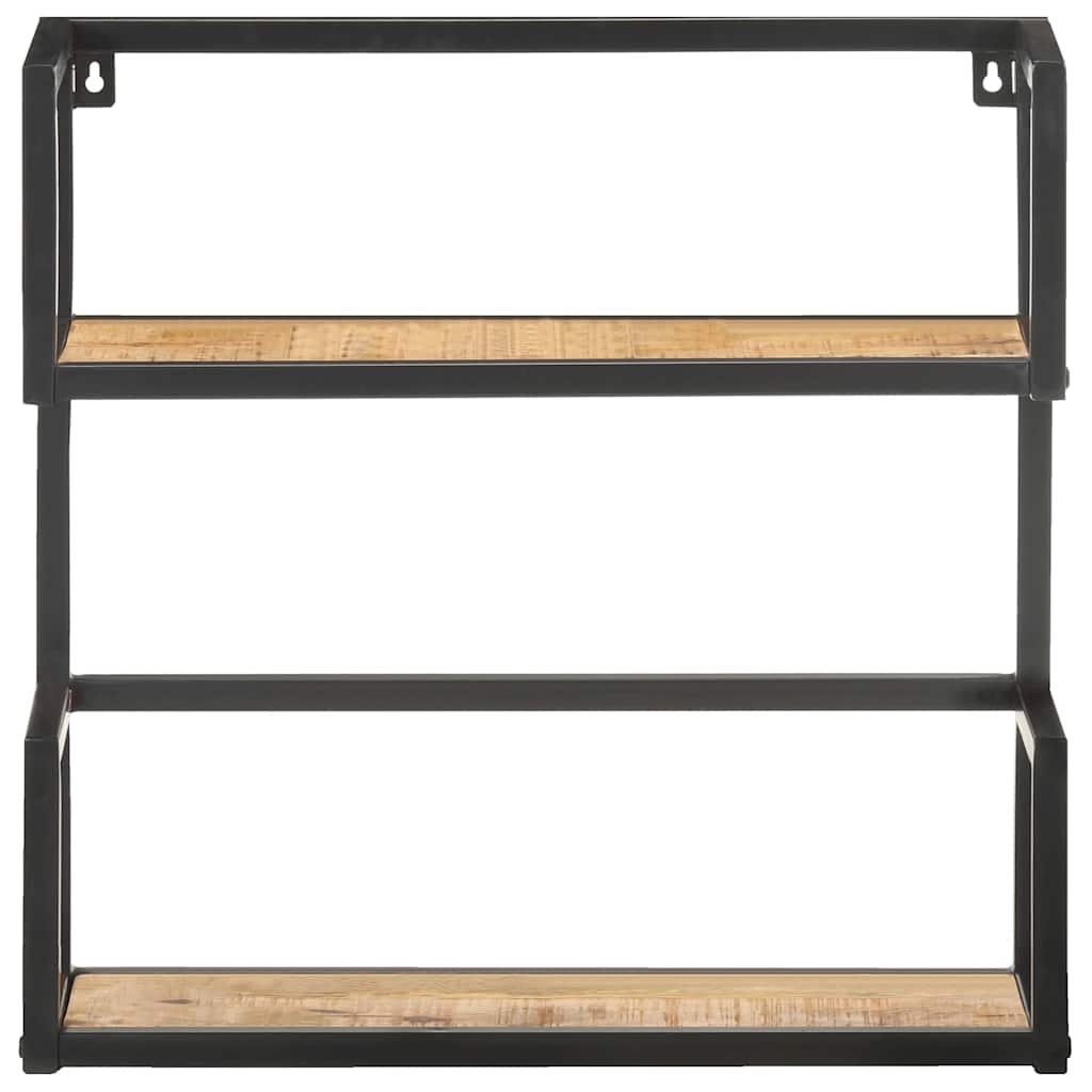 vidaXL Wandregal 80x20x60 cm Raues Mangoholz