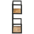 vidaXL Wandregal 80x20x60 cm Raues Mangoholz