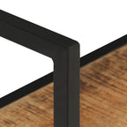 vidaXL Wandregal 80x20x60 cm Raues Mangoholz