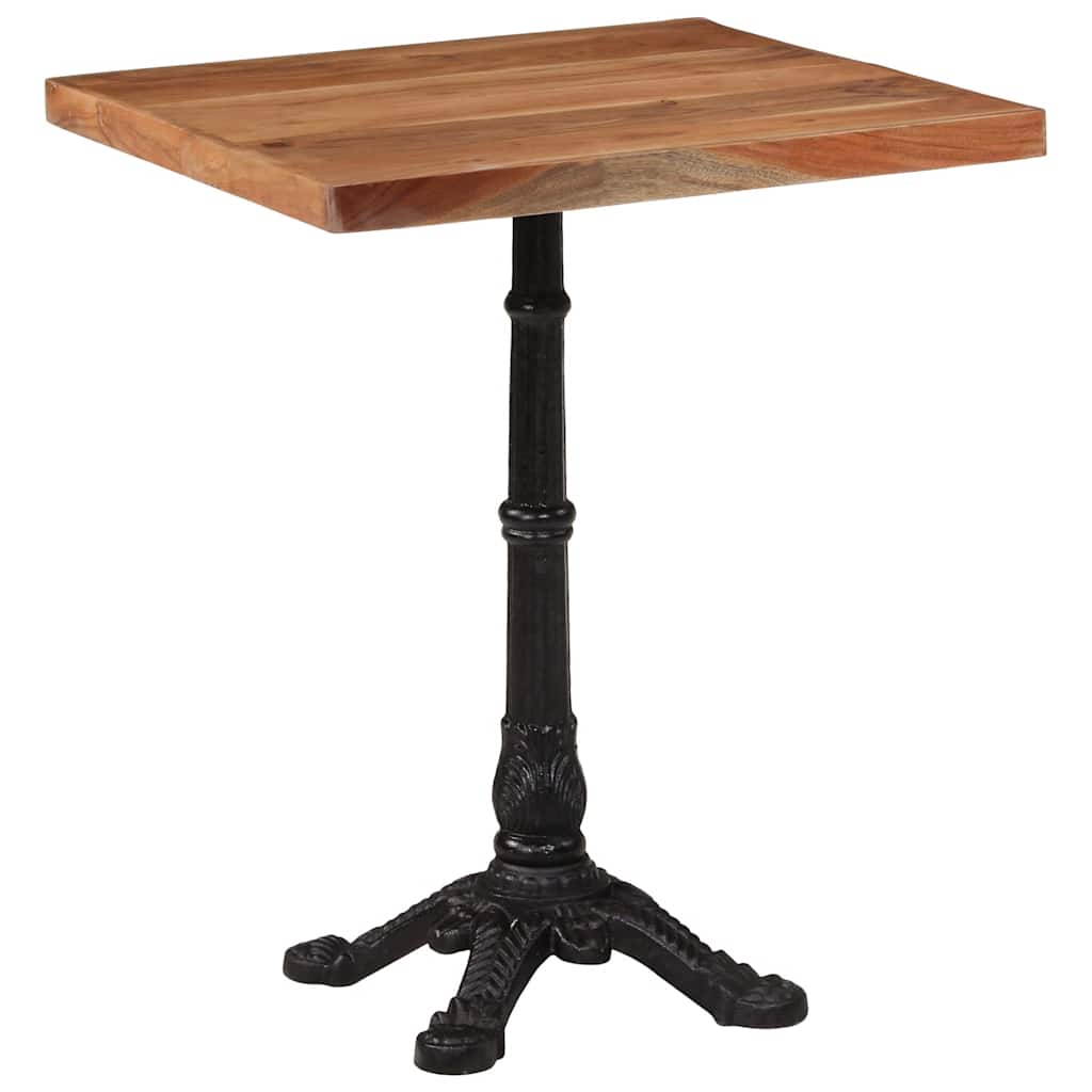 vidaXL Bistrotisch 60x60x76 cm Akazie Massivholz