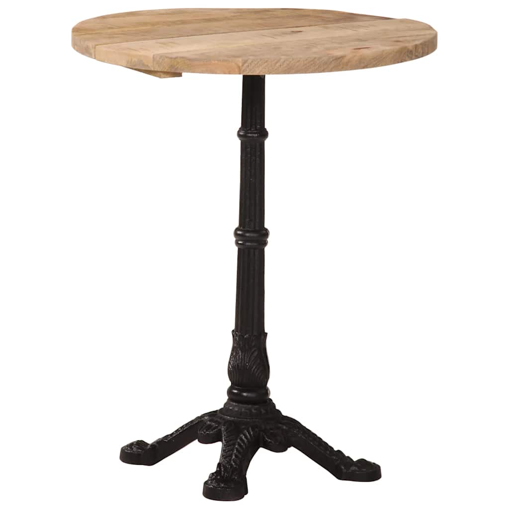 vidaXL Bistrotisch Ø60x76 cm Raues Mangoholz