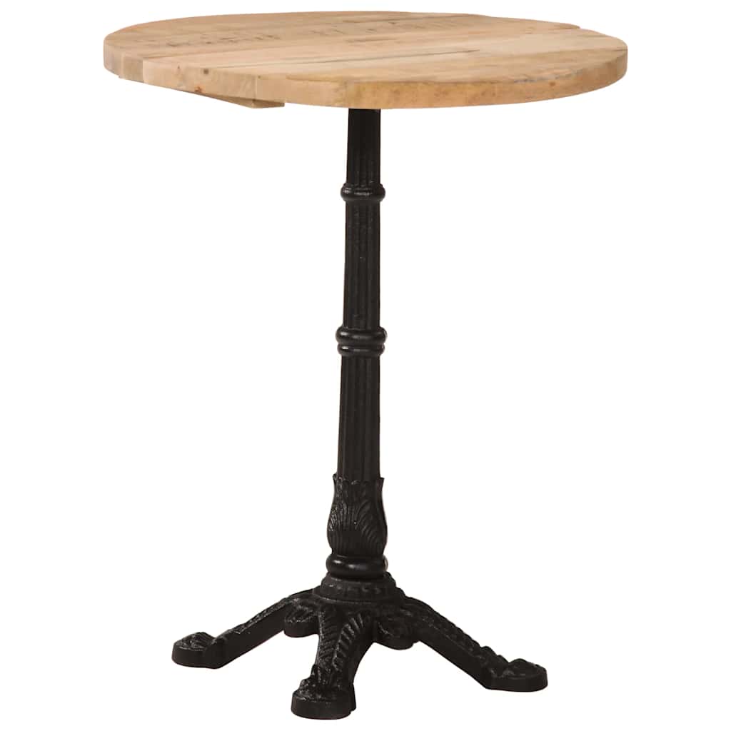 vidaXL Bistrotisch Ø60x76 cm Raues Mangoholz