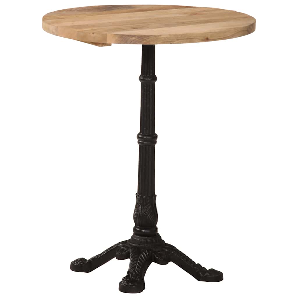 vidaXL Bistrotisch Ø60x76 cm Raues Mangoholz