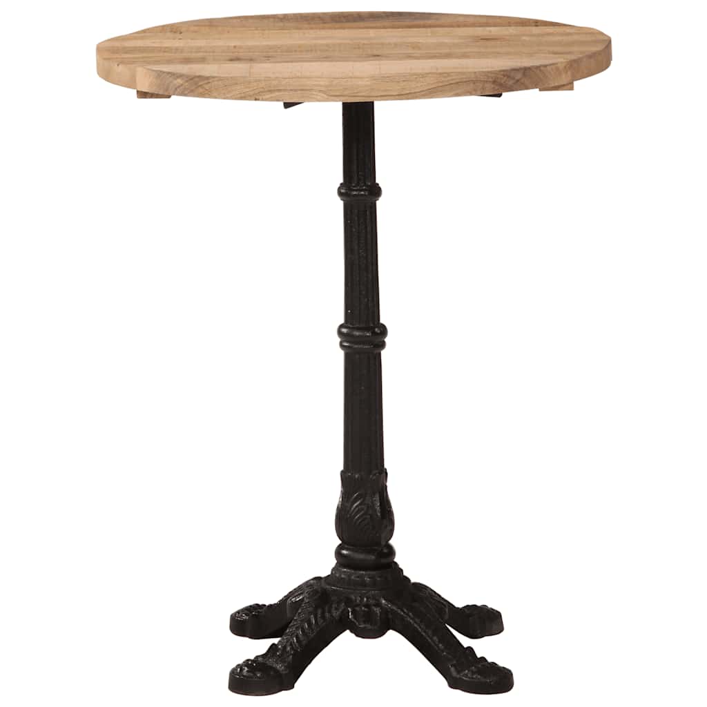 vidaXL Bistrotisch Ø60x76 cm Raues Mangoholz