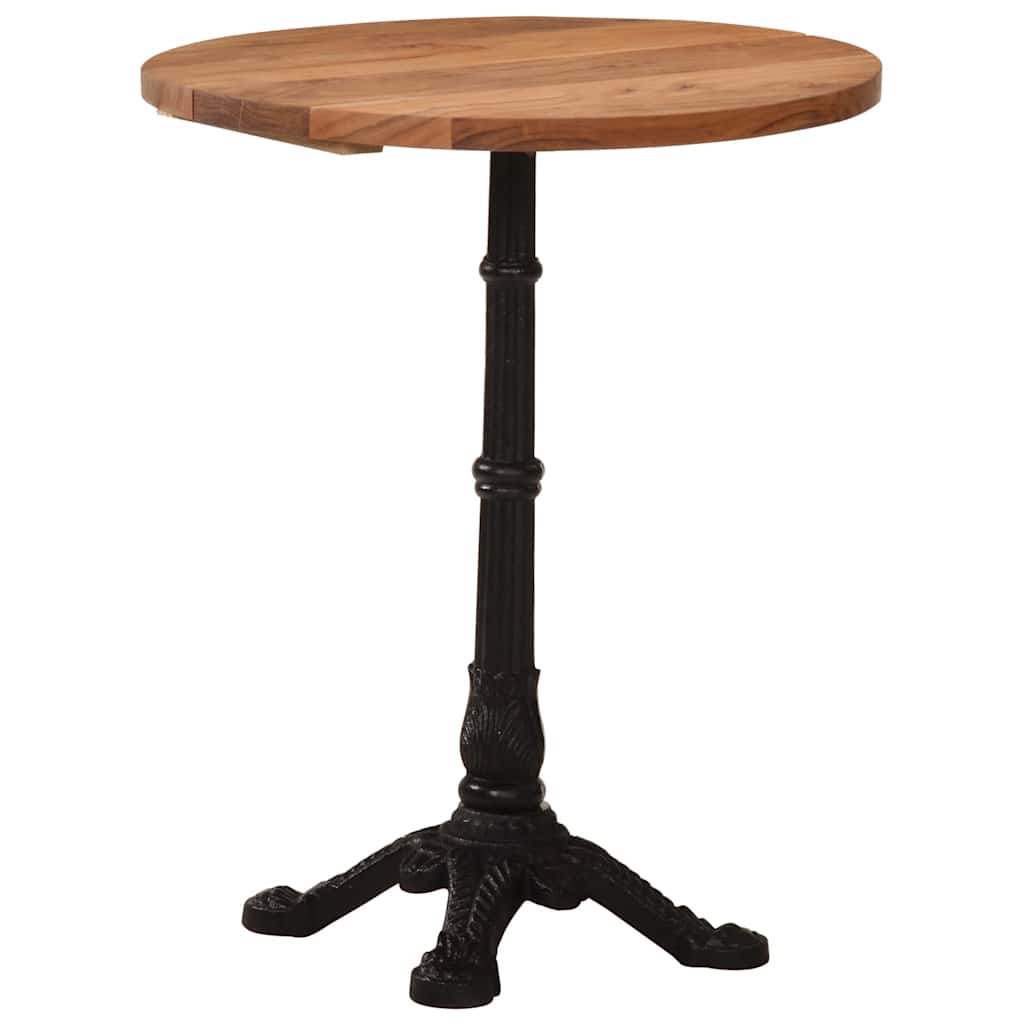 vidaXL Bistrotisch Ø60x76 cm Akazie Massivholz