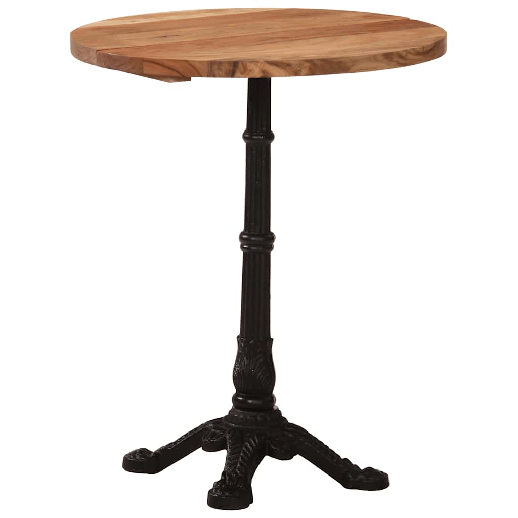 vidaXL Bistrotisch Ø60x76 cm Akazie Massivholz