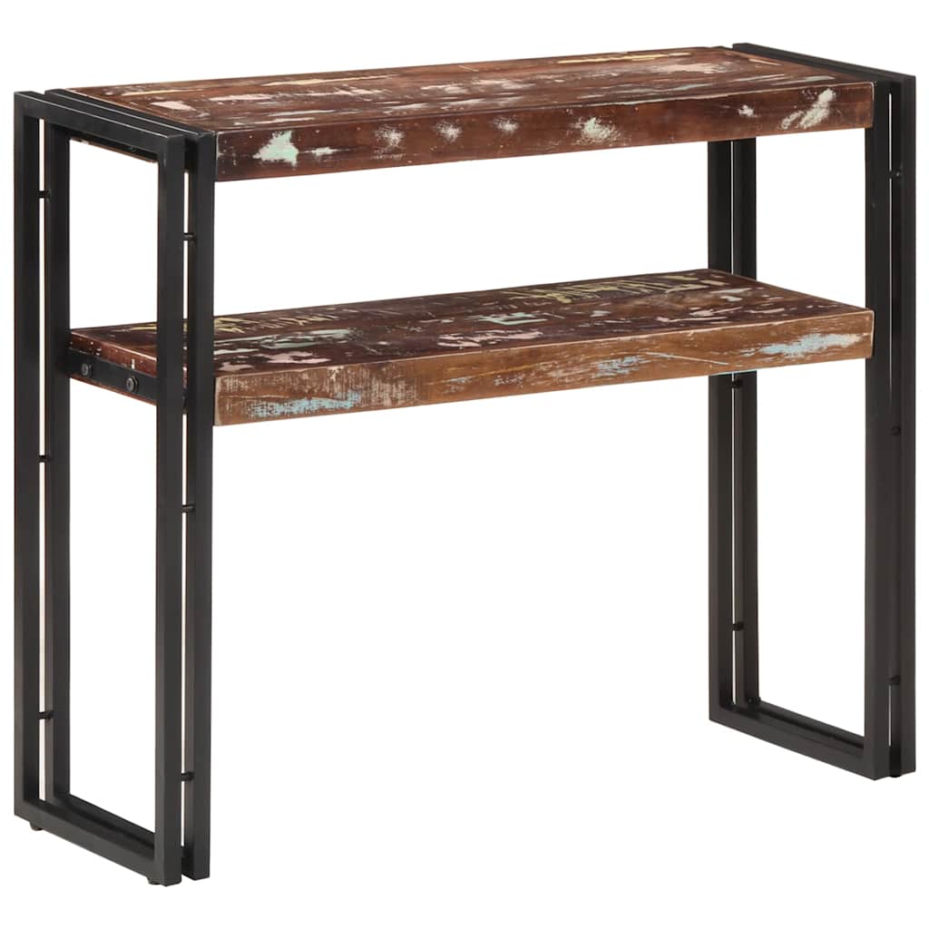 vidaXL Konsolentisch 90x30x75 cm Altholz Massiv