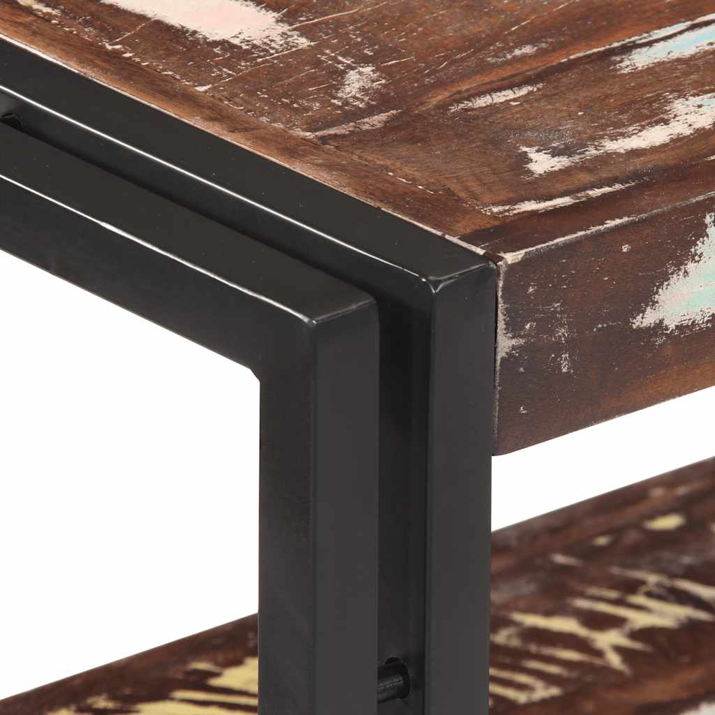 vidaXL Konsolentisch 90x30x75 cm Altholz Massiv