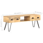 vidaXL TV-Schrank 120x35x45 cm Mango Massivholz