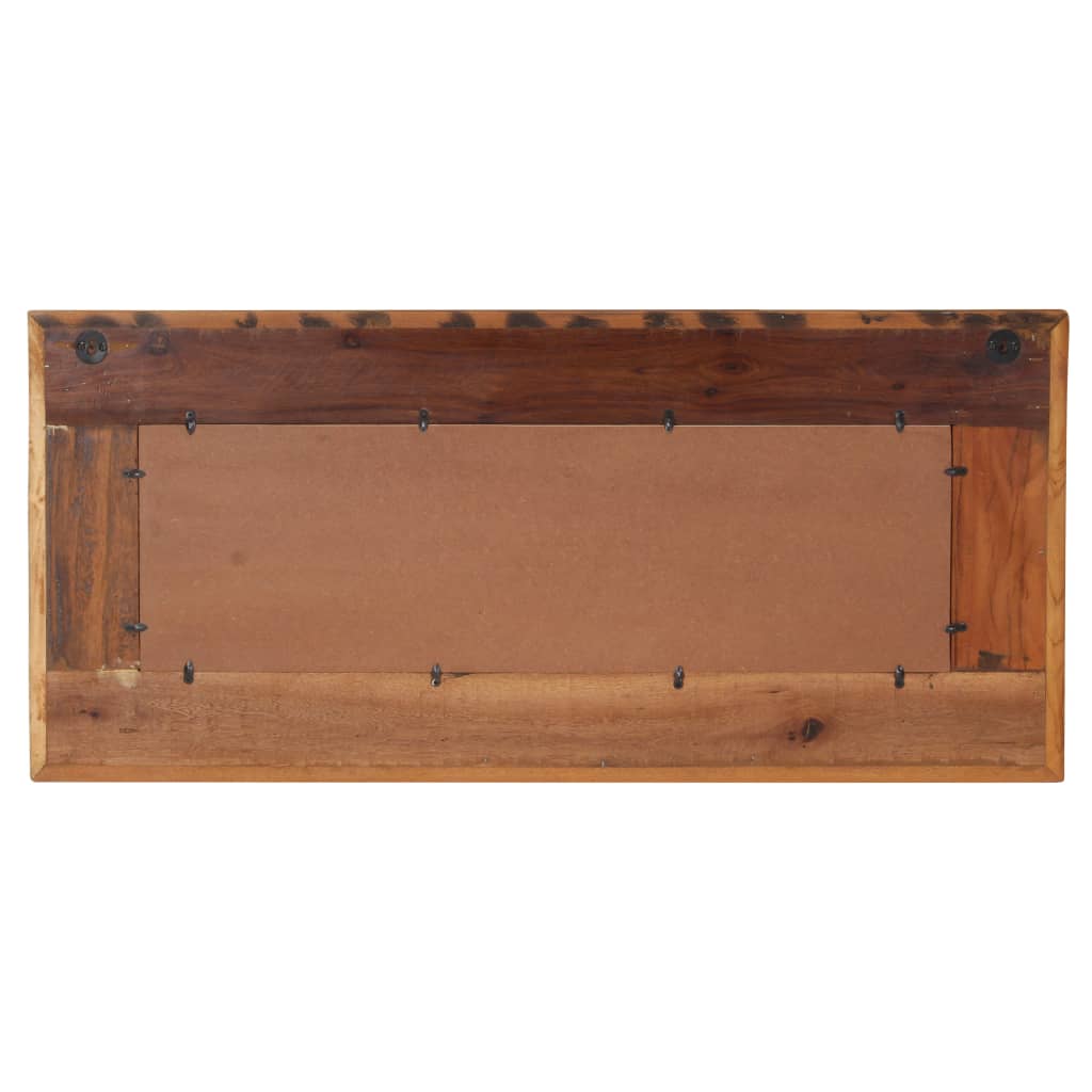 vidaXL Spiegel mit Buddha-Verzierung 110x50 cm Recyceltes Massivholz
