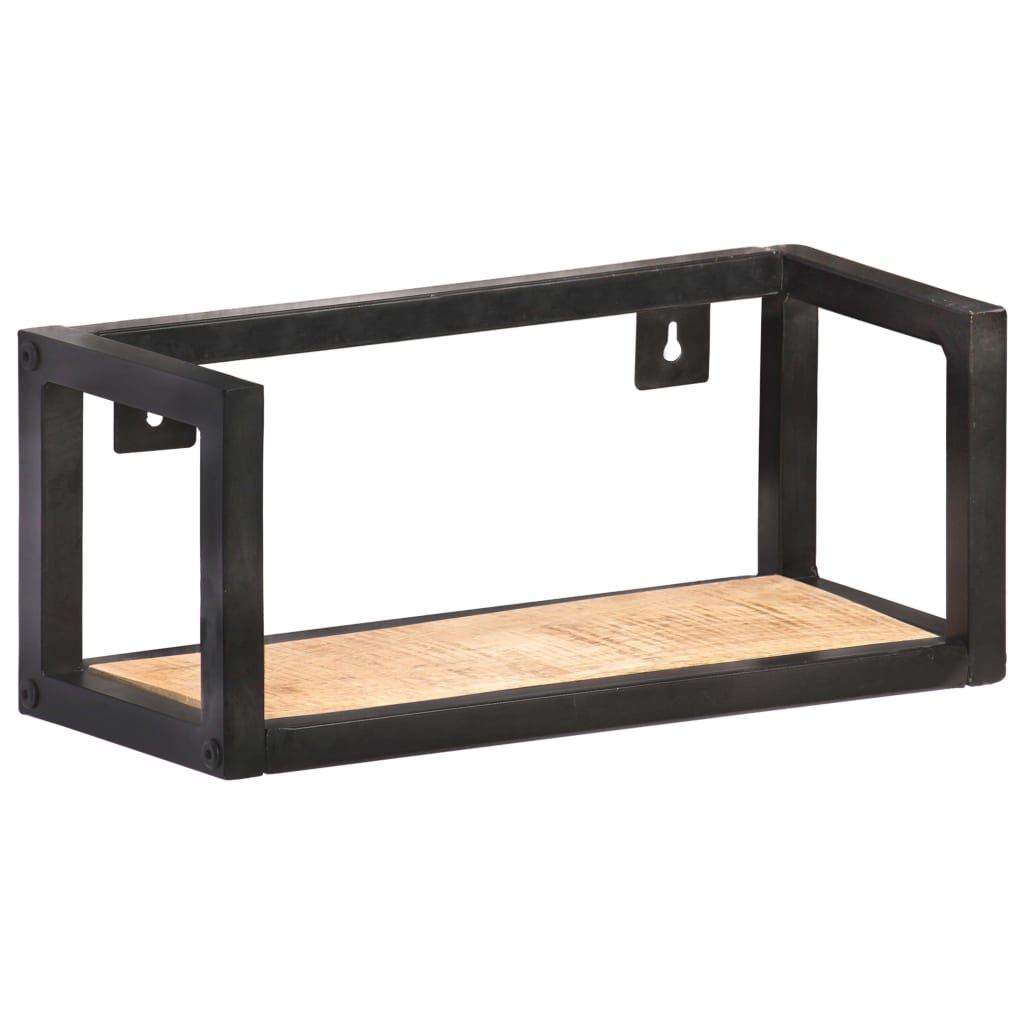 vidaXL Wandregale 2 Stk. 40 cm Raues Mangoholz