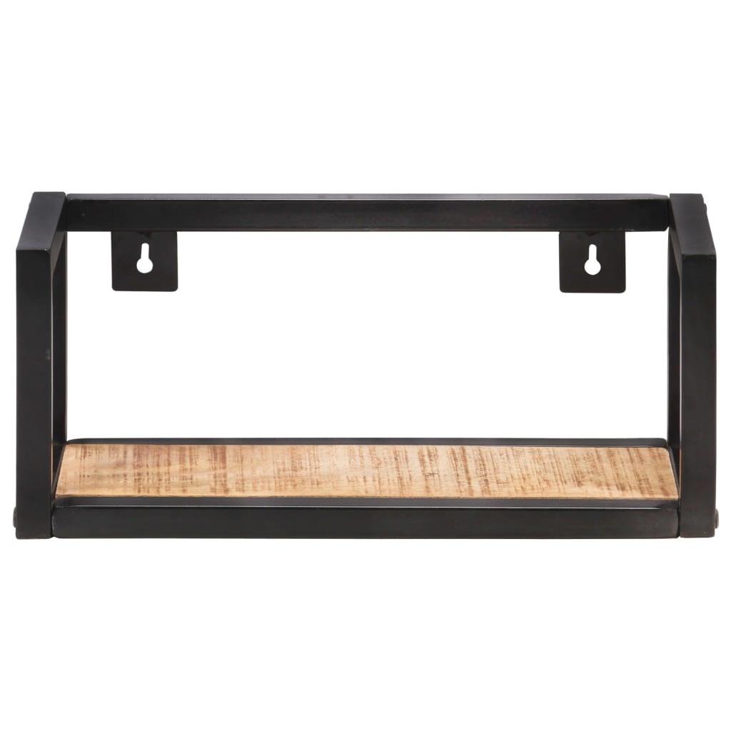 vidaXL Wandregale 2 Stk. 40 cm Raues Mangoholz