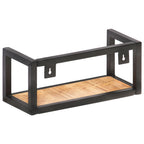 vidaXL Wandregale 2 Stk. 40 cm Raues Mangoholz