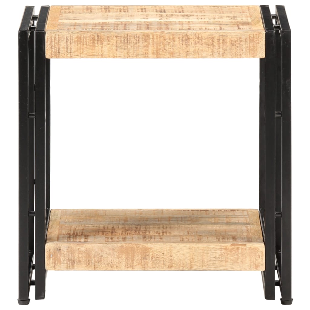 vidaXL Beistelltisch 40x30x40 cm Raues Mangoholz