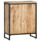 vidaXL Weinschrank 62x33x78,5 cm Raues Mangoholz