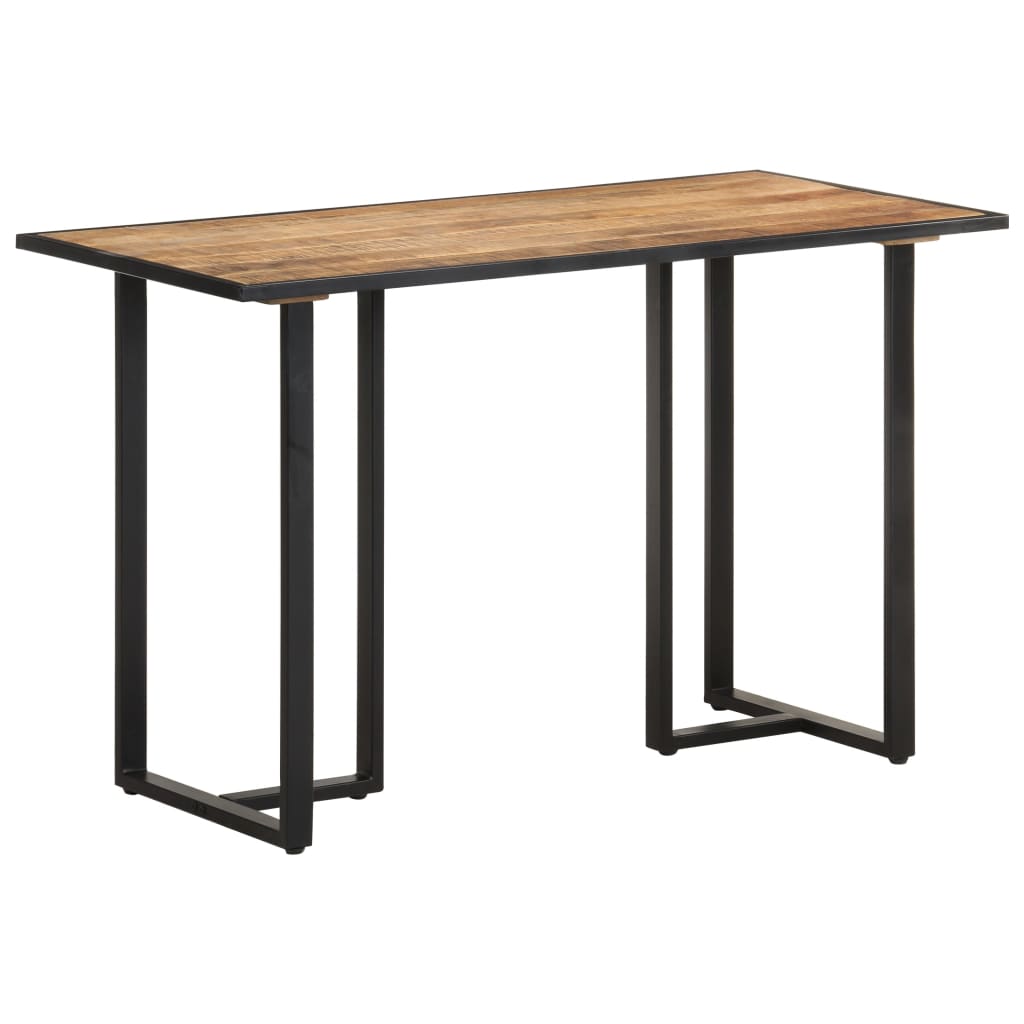 vidaXL Esstisch 80 cm Raues Mangoholz