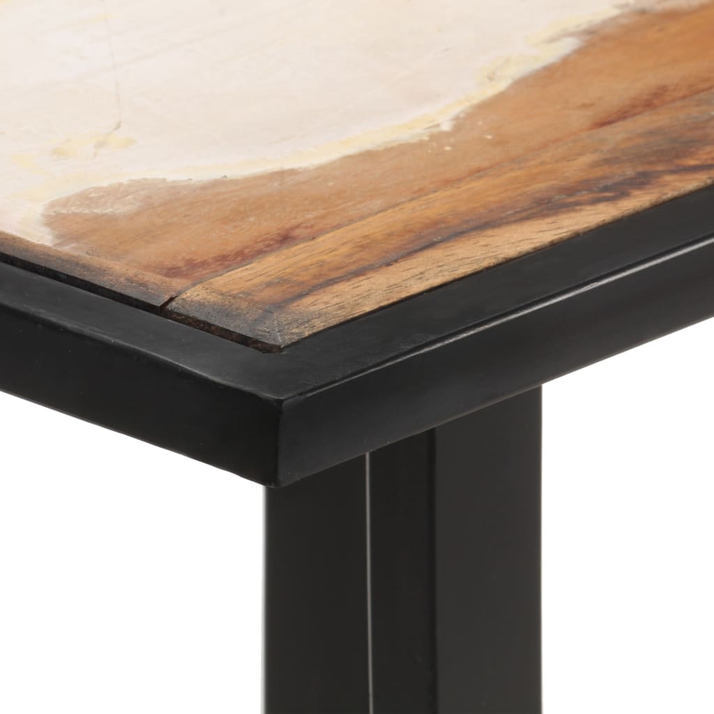 vidaXL Esstisch 120 cm Recyceltes Massivholz