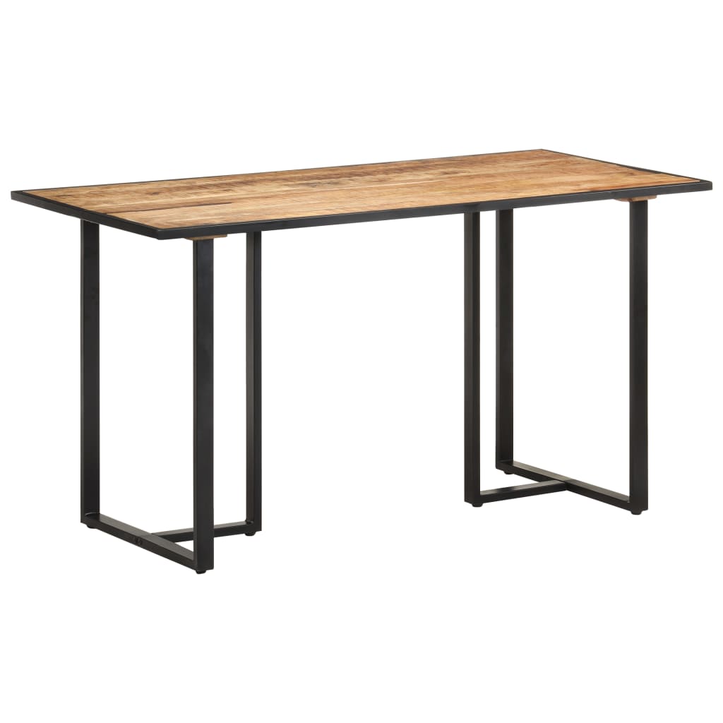 vidaXL Esstisch 80 cm Raues Mangoholz