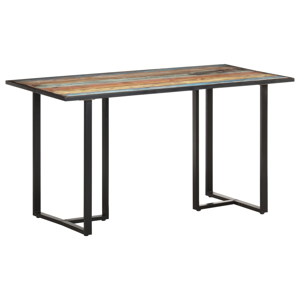 vidaXL Esstisch 120 cm Recyceltes Massivholz