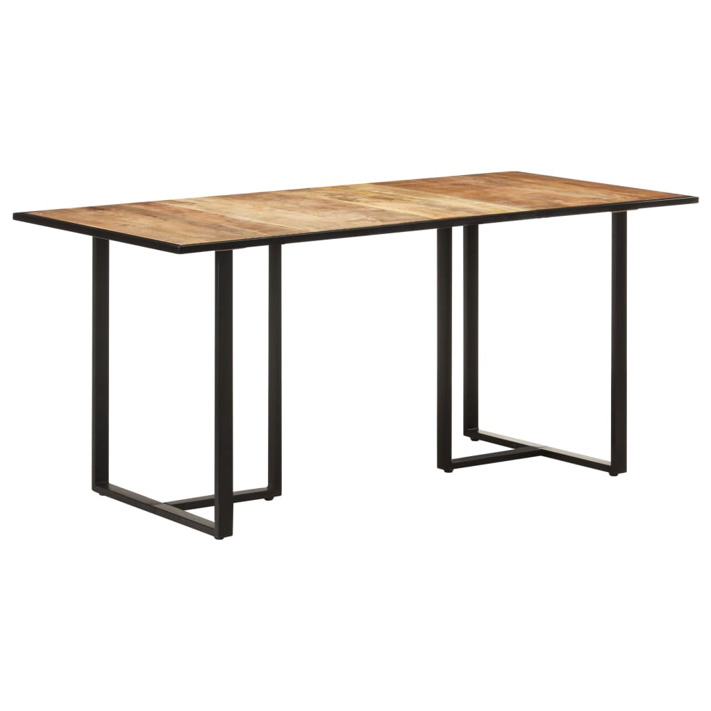 vidaXL Esstisch 80 cm Raues Mangoholz