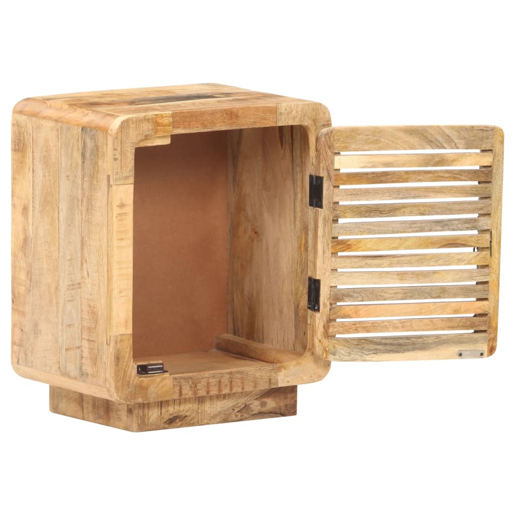 vidaXL Nachttisch 40x30x50 cm Raues Mangoholz